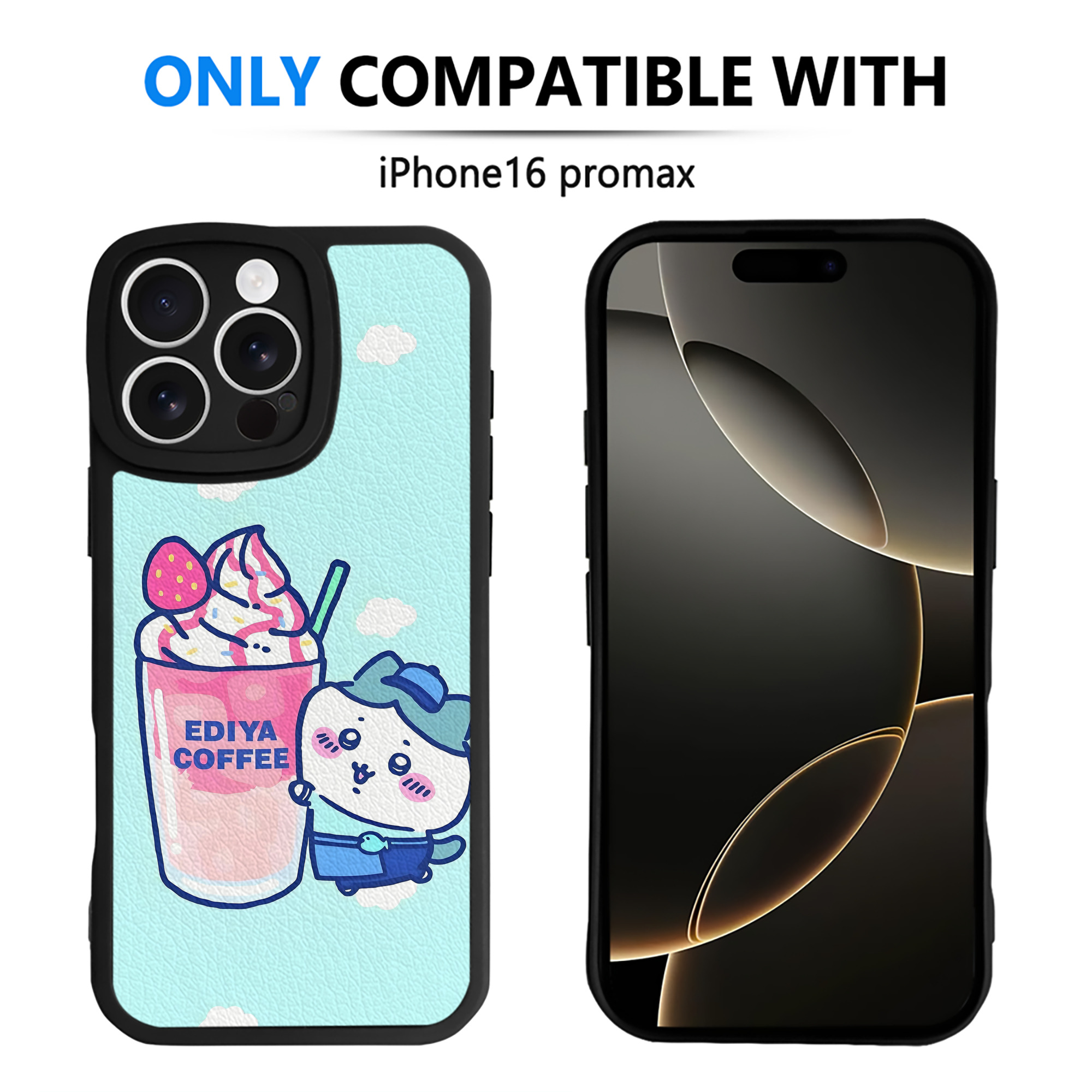 （画像用） ちいかわ Chii-kawa 【iPhone 16シリーズ対応】シリコンスマホケース（レザー調） 材質：シリコン